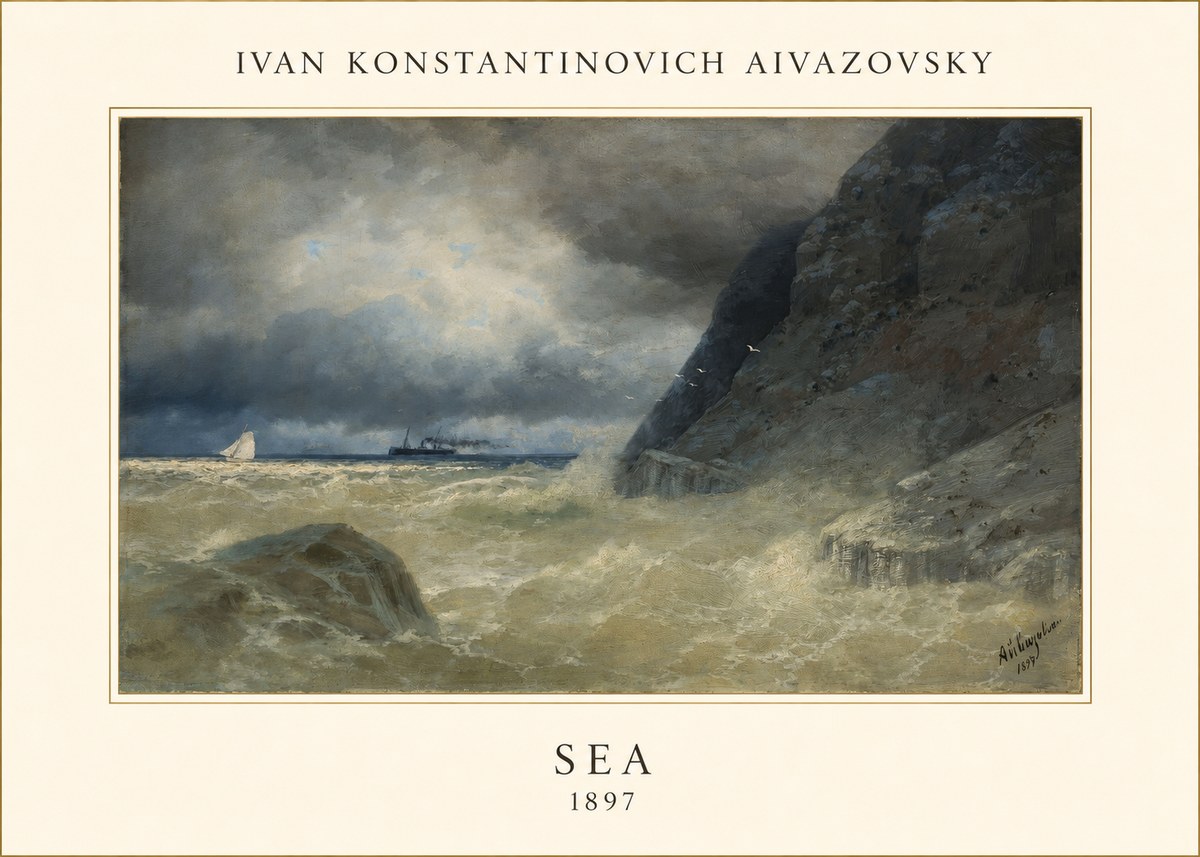 Ivan Konstantinovich Aivazovsky Sea No4 - Juliste