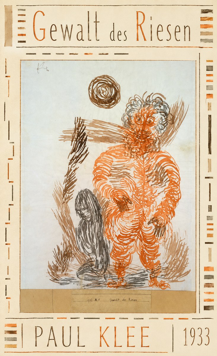 Paul Klee Gewalt Des Riesen II No3 - Juliste