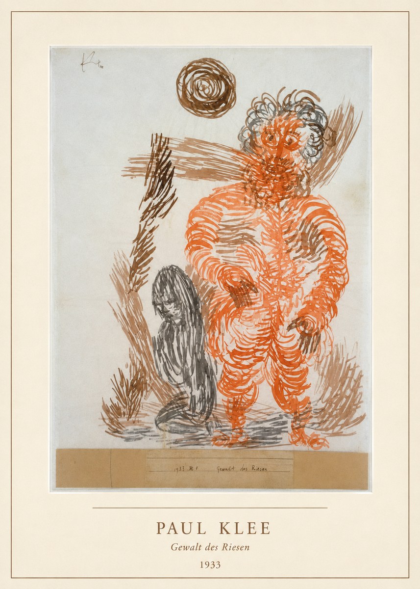 Paul Klee Gewalt Des Riesen II No4 - Juliste
