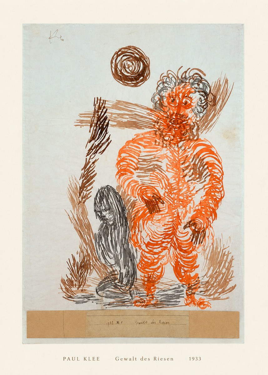 Paul Klee Gewalt Des Riesen II No5 - Juliste