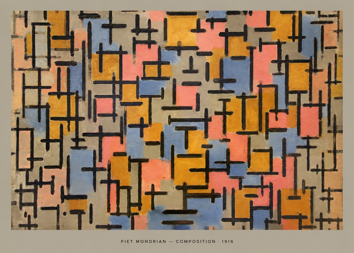 Piet Mondrian Composition No6 - Juliste