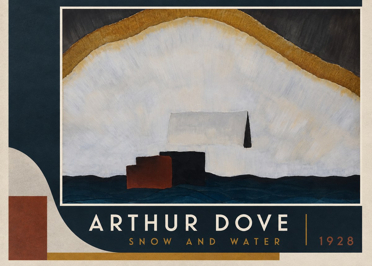 Arthur Dove Snow and Water No2 - Juliste