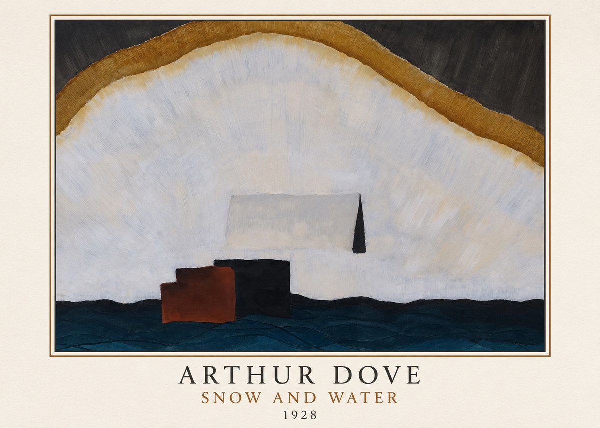 Arthur Dove Snow and Water No3 - Juliste