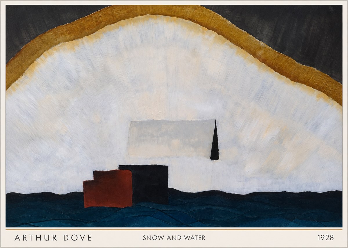 Arthur Dove Snow and Water No5 - Juliste