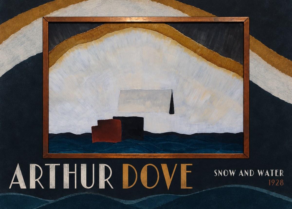 Arthur Dove Snow and Water No6 - Juliste