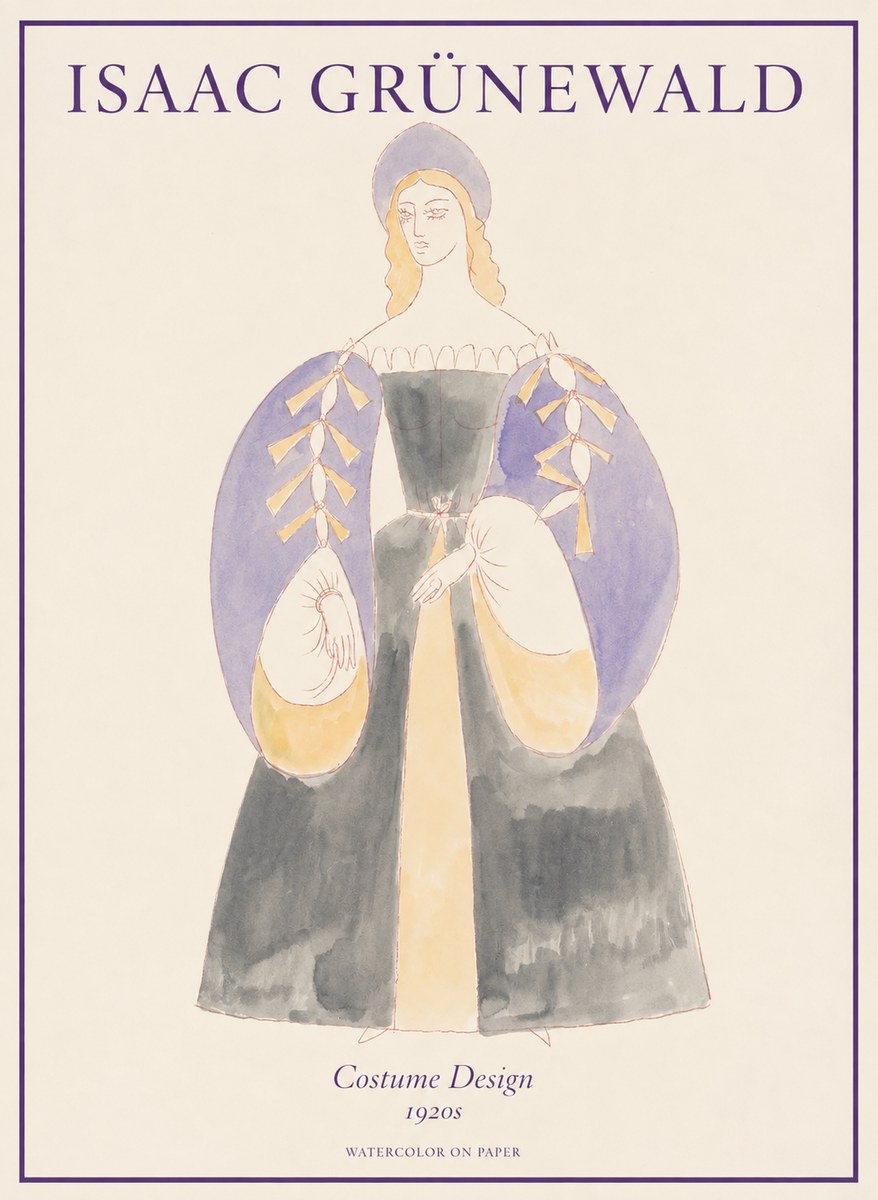 Isaac Grünewald Costume Design XIV No1 - Juliste