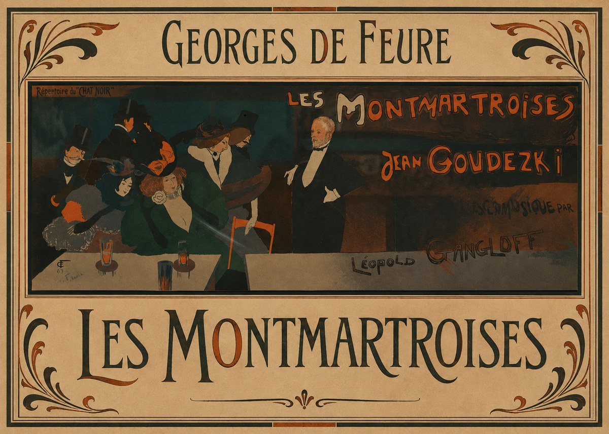 Georges de Feure Les Montmartroises No1 - Juliste