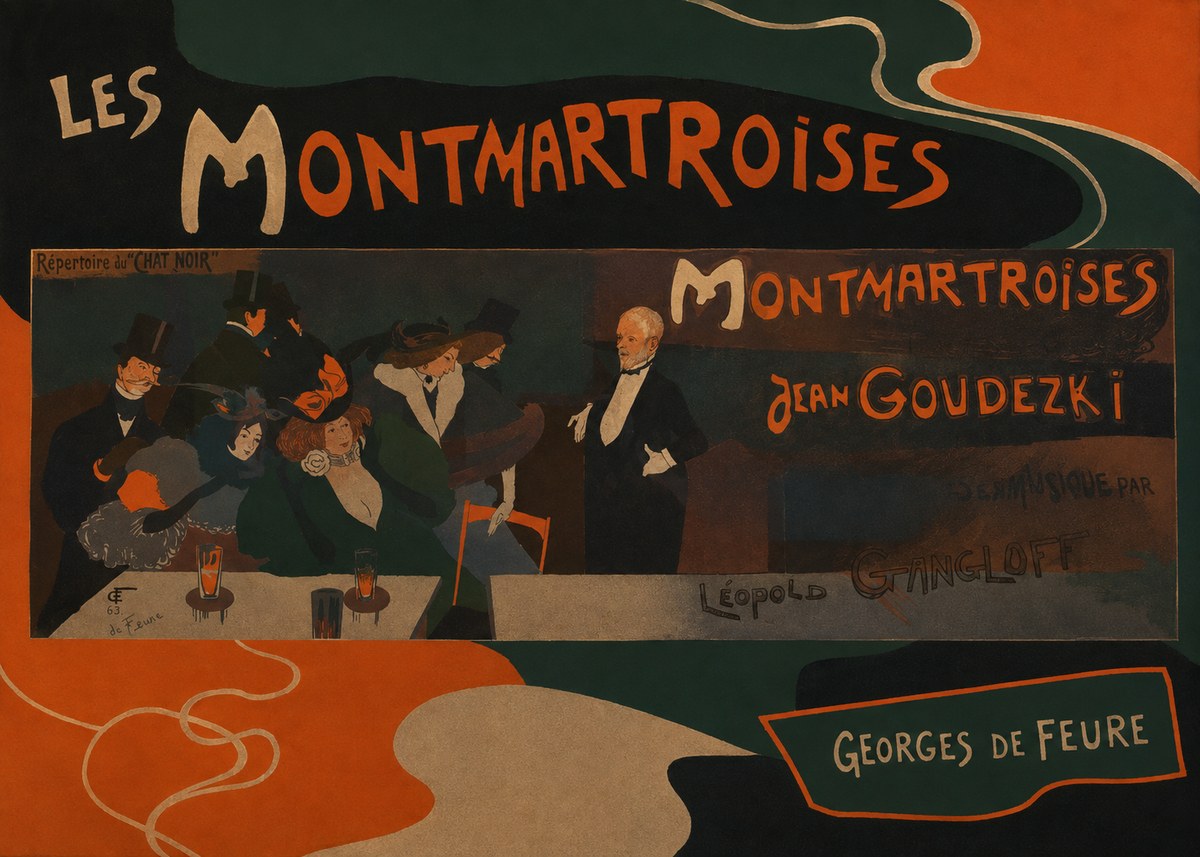 Georges de Feure Les Montmartroises No4 - Juliste