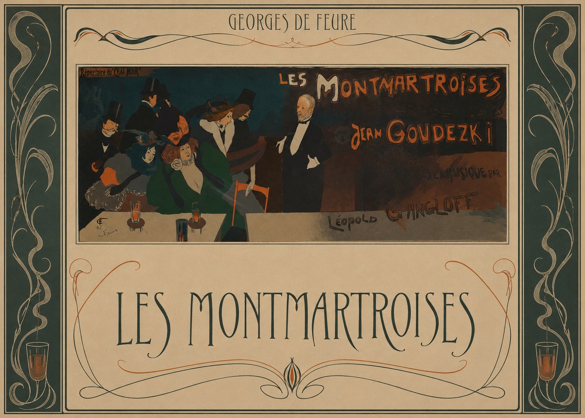 Georges de Feure Les Montmartroises No5 - Juliste