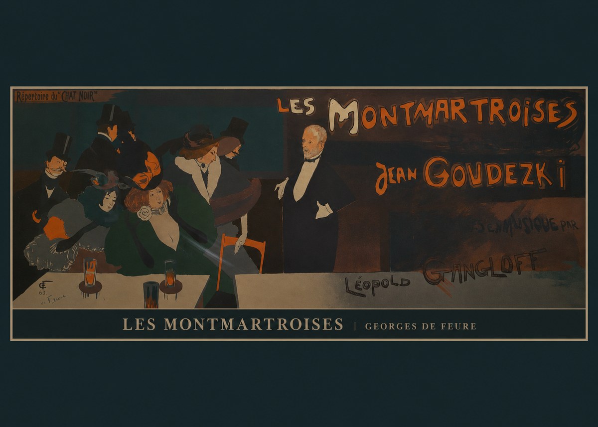 Georges de Feure Les Montmartroises No6 - Juliste