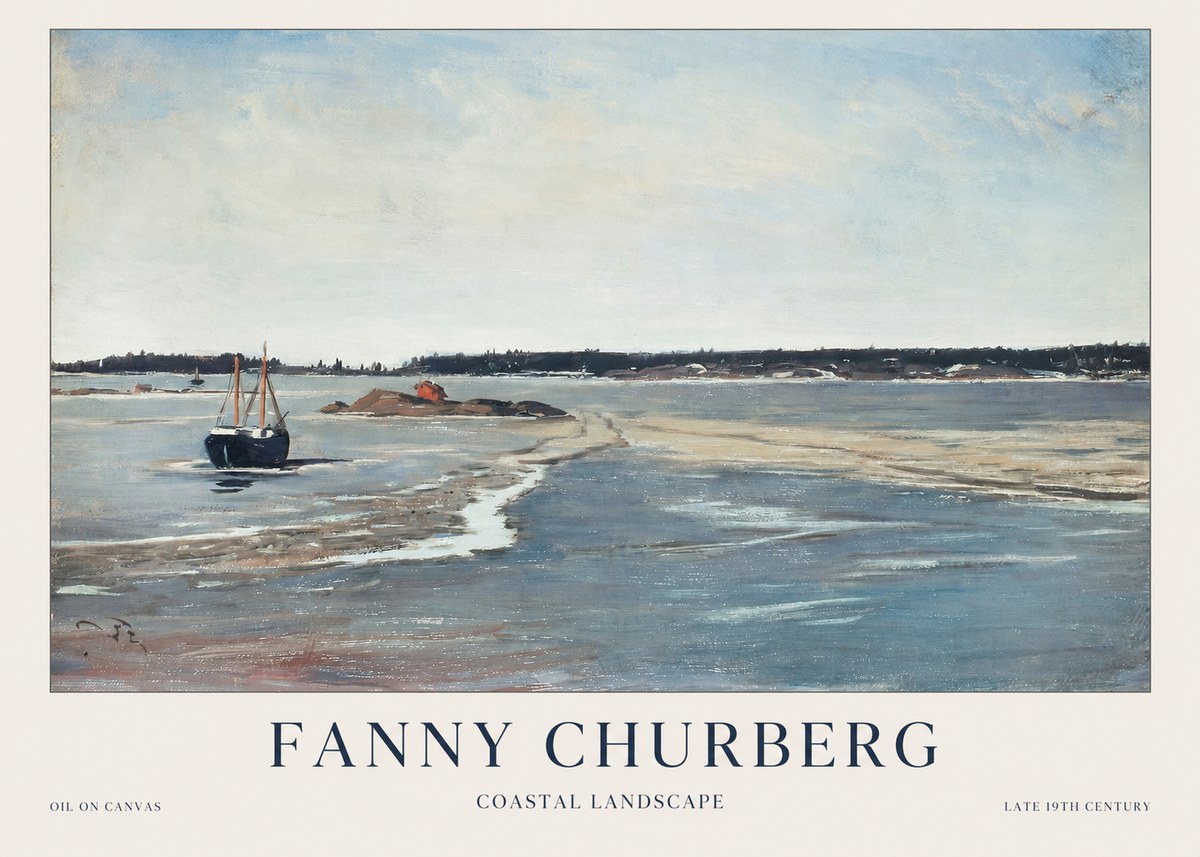 Fanny Churberg Coastal Landscape No1 - Juliste