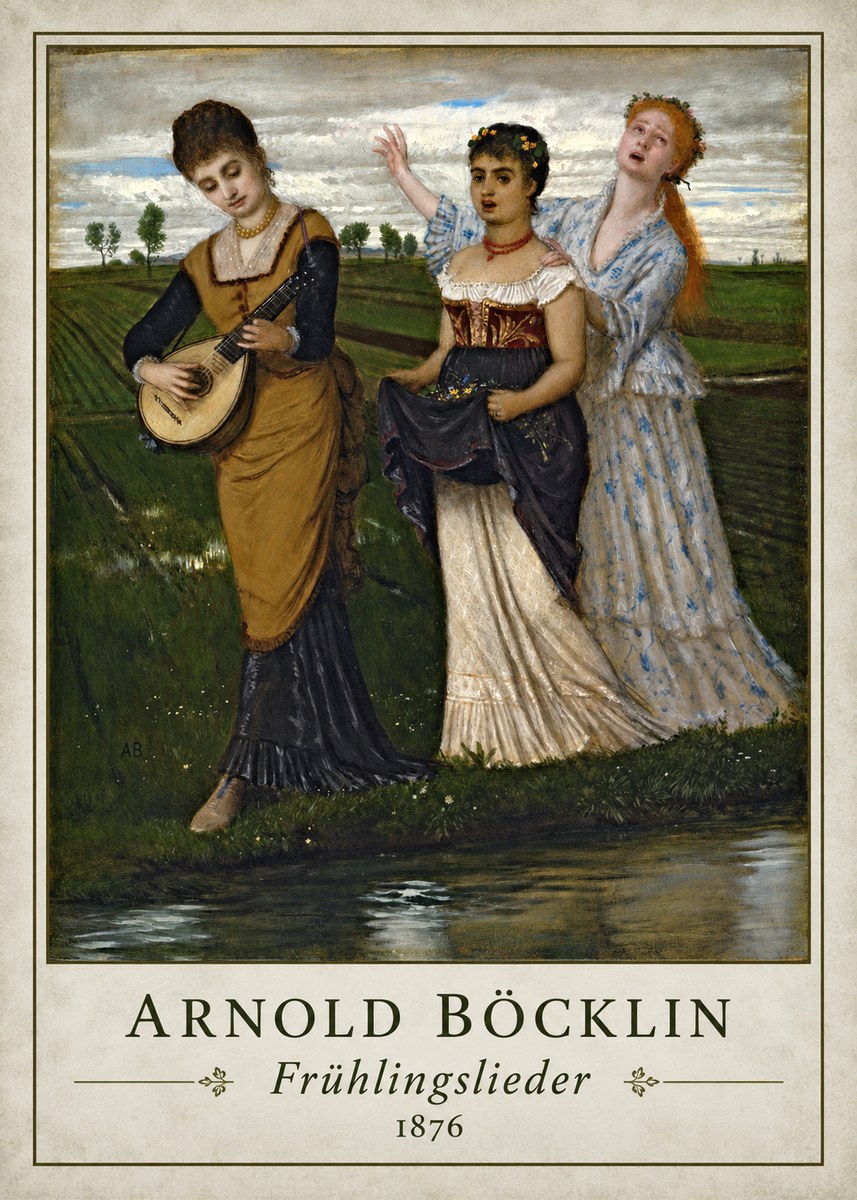 Arnold Böcklin Frühlingslieder No1 - Juliste
