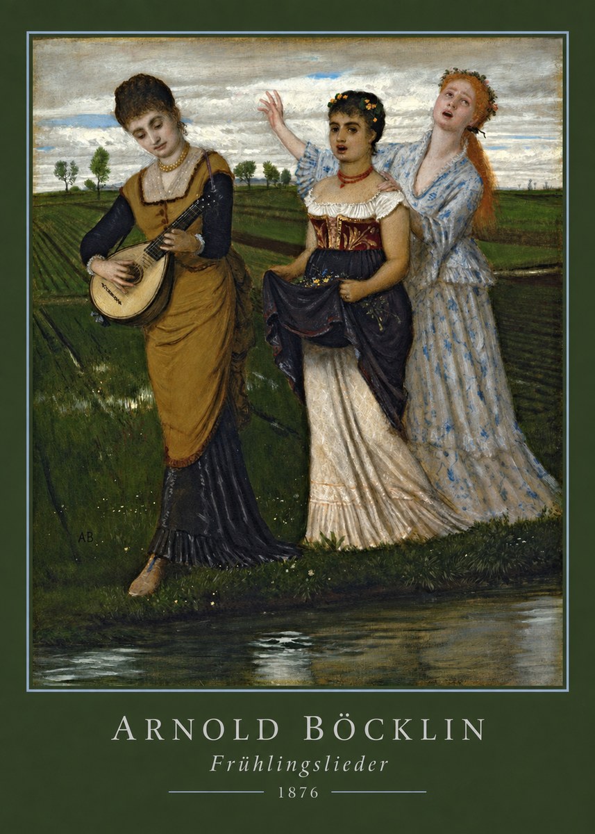 Arnold Böcklin Frühlingslieder No3 - Juliste