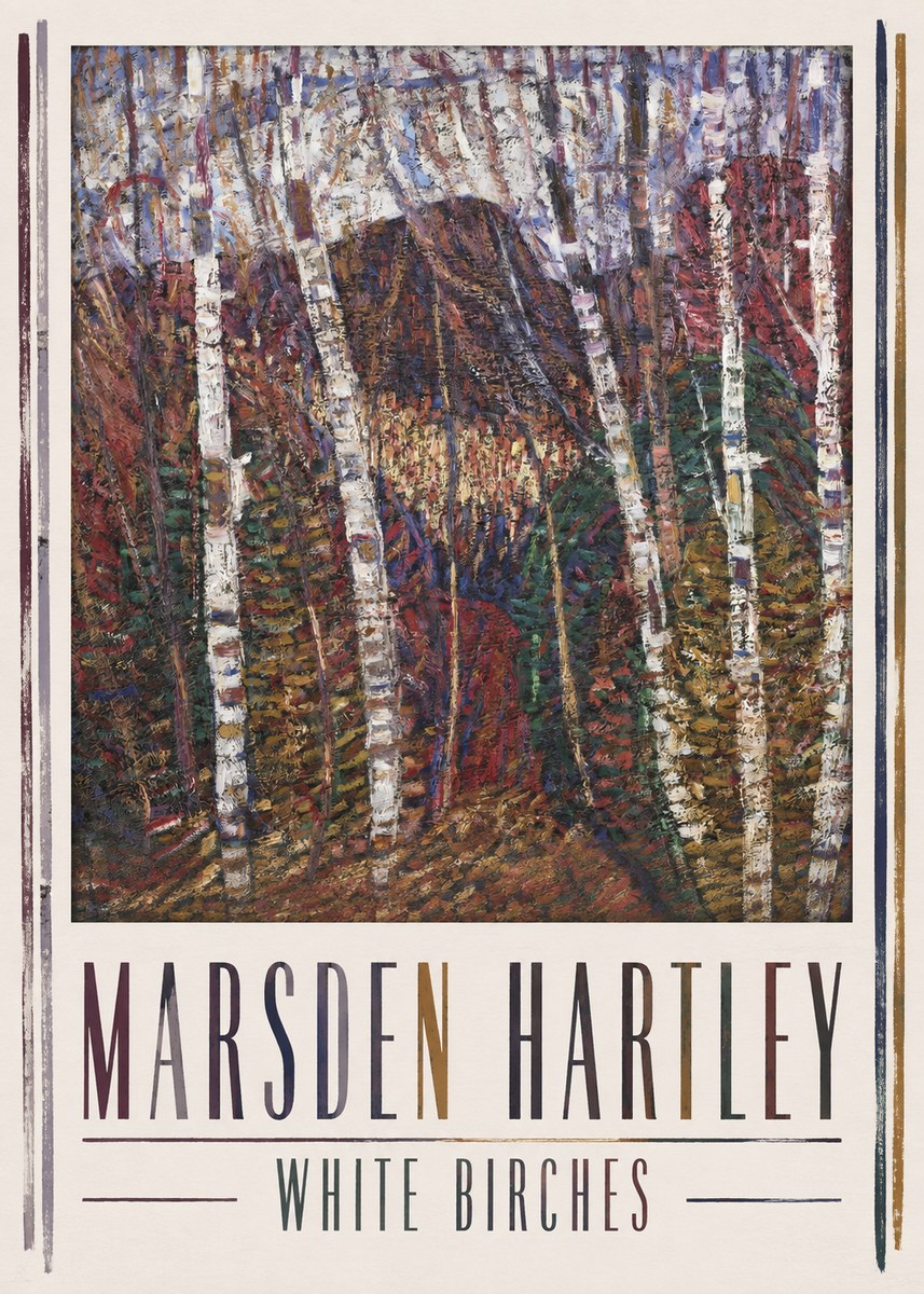 Marsden Hartley White Birches No1 - Juliste