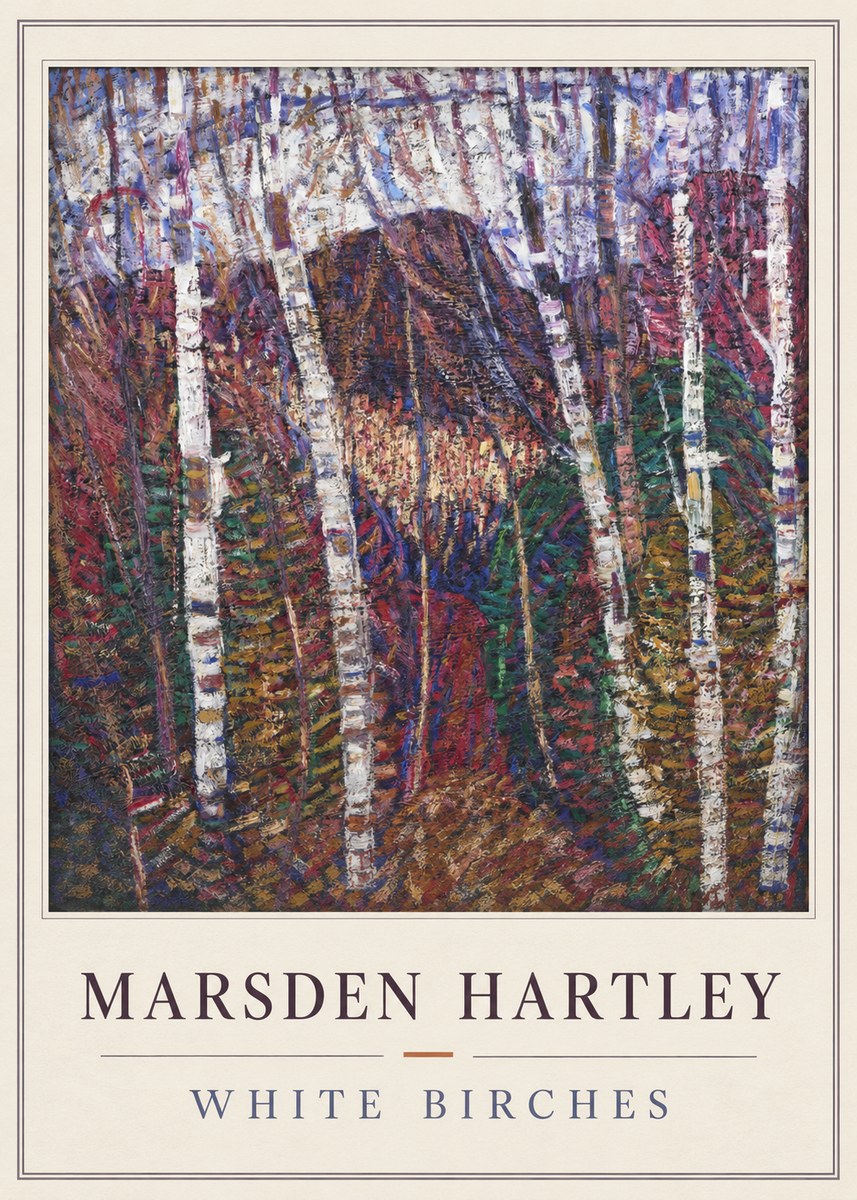 Marsden Hartley White Birches No4 - Juliste