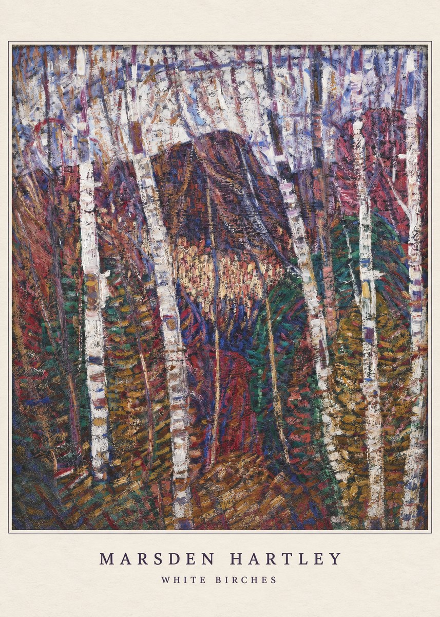 Marsden Hartley White Birches No6 - Juliste
