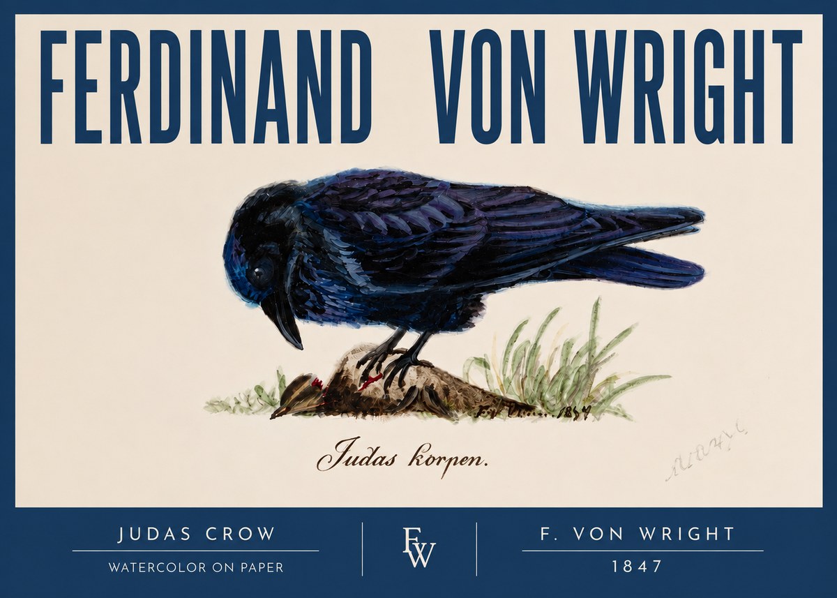 Ferdinand von Wright Judas Crow No2 - Juliste