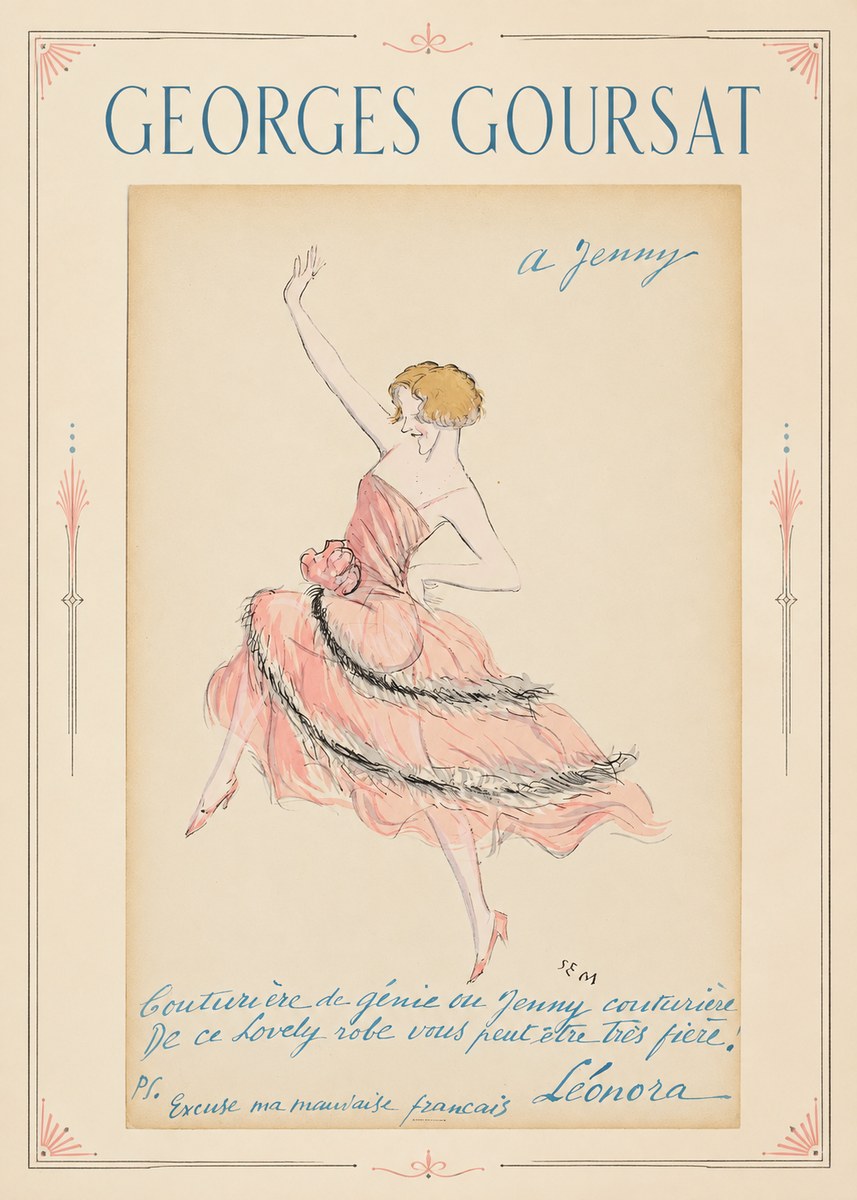 Georges Goursat A Jenny No2 - Juliste
