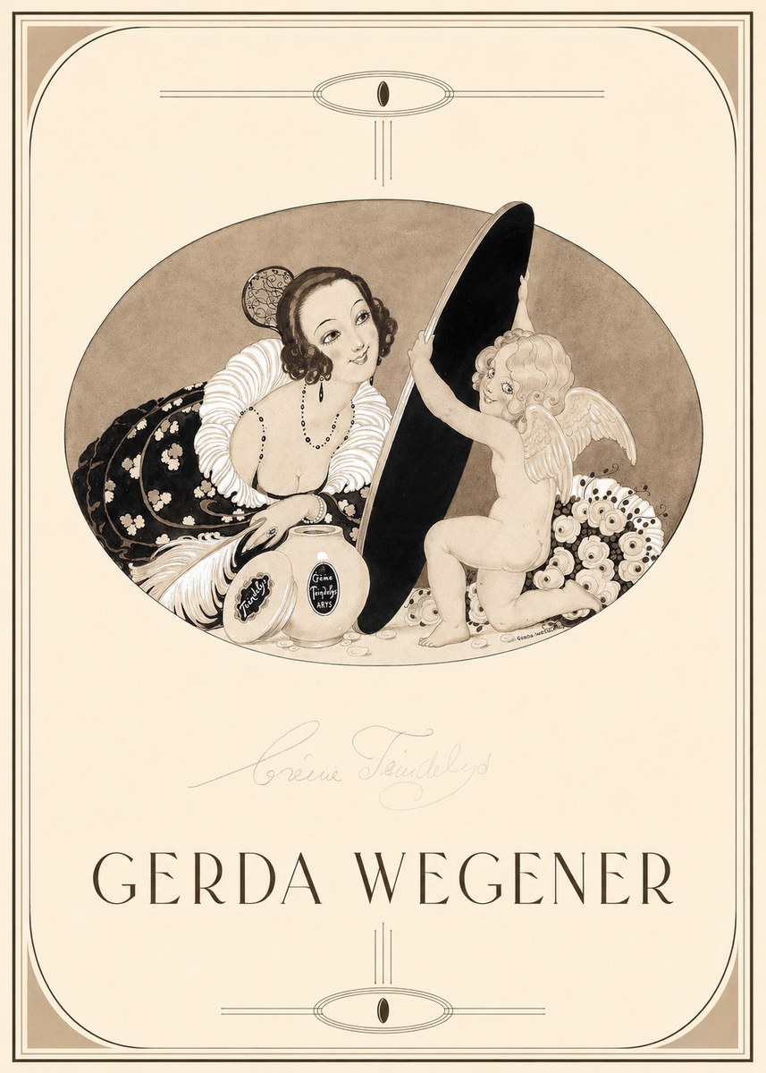 Gerda Wegener Crème Teindelys II No1 - Juliste