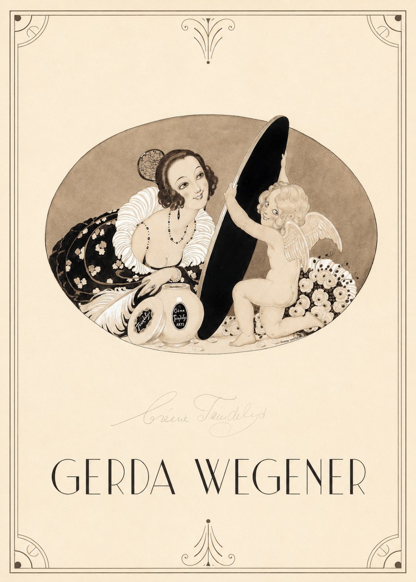 Gerda Wegener Crème Teindelys II No2 - Juliste