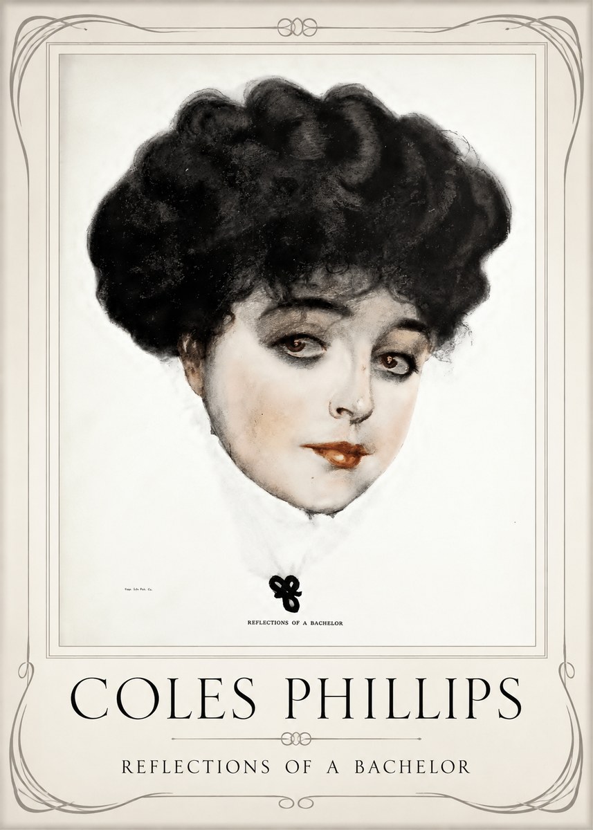 Coles Phillips Reflections of a Bachelor No1 - Juliste