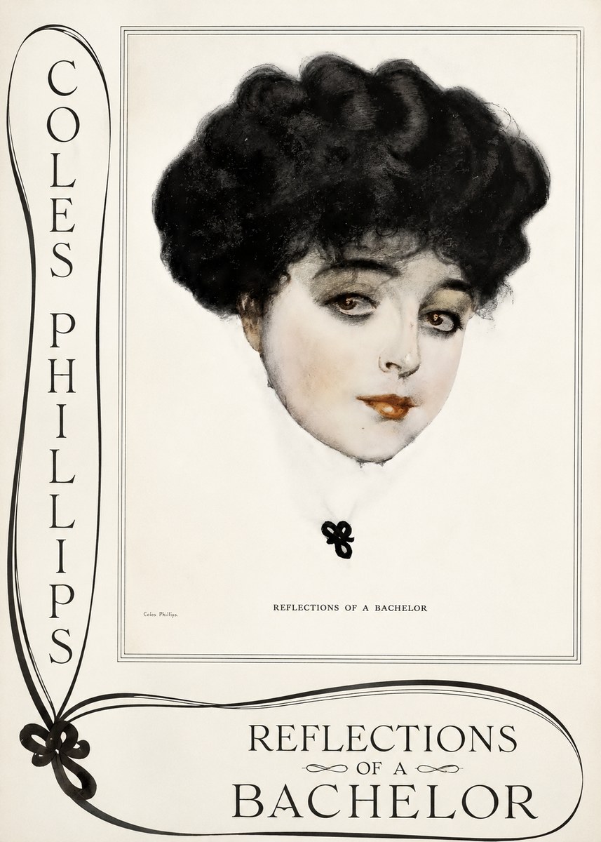 Coles Phillips Reflections of a Bachelor No2 - Juliste