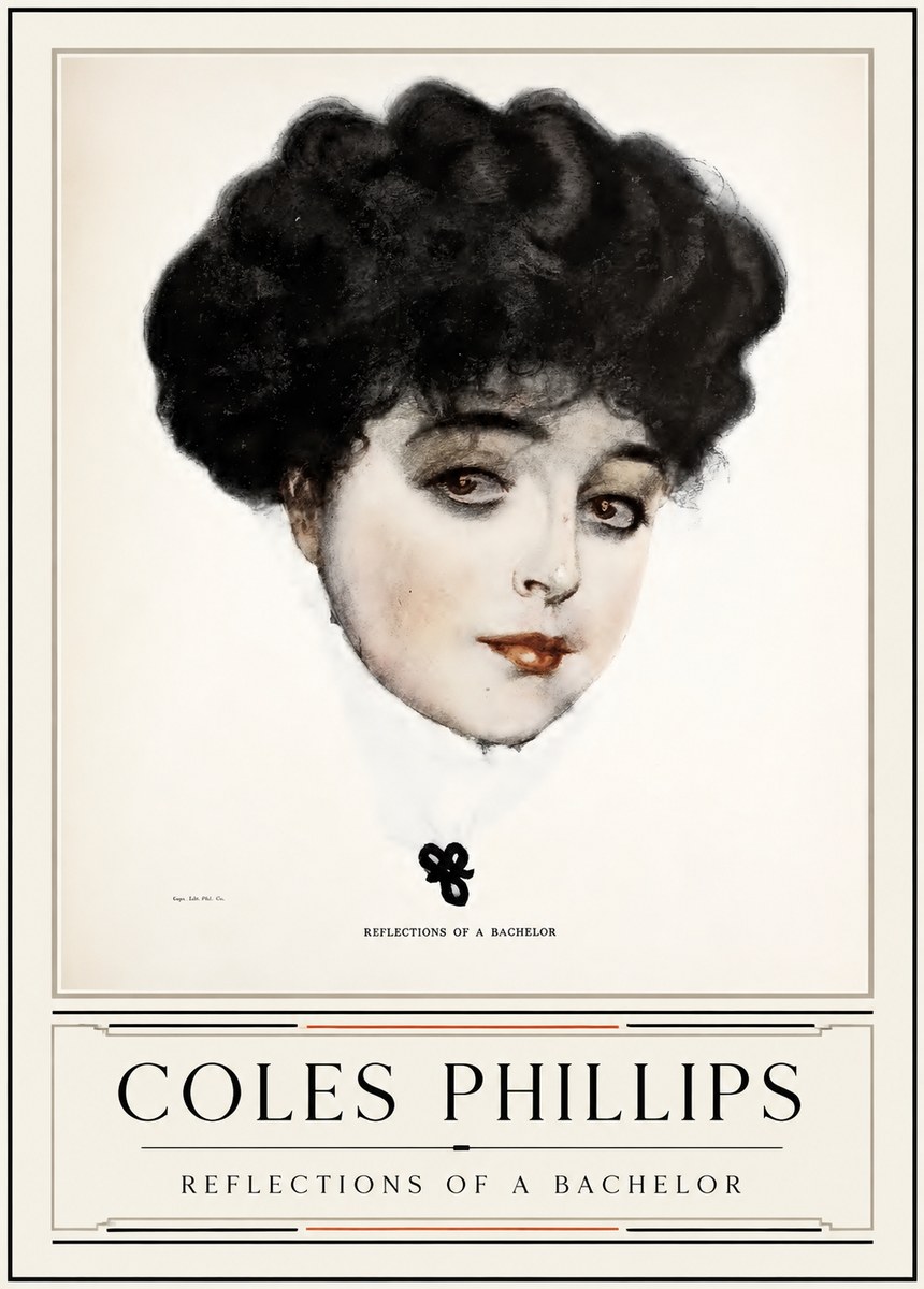 Coles Phillips Reflections of a Bachelor No3 - Juliste
