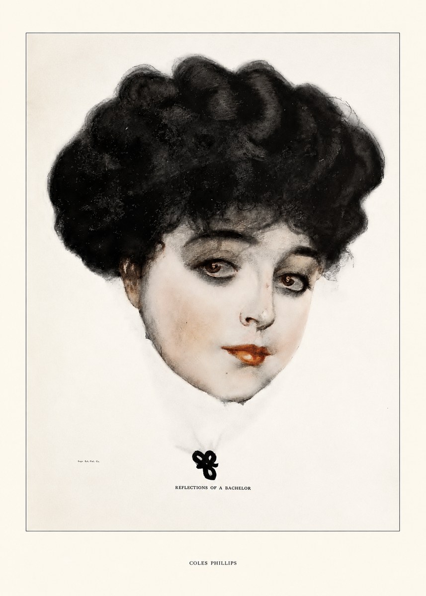 Coles Phillips Reflections of a Bachelor No5 - Juliste