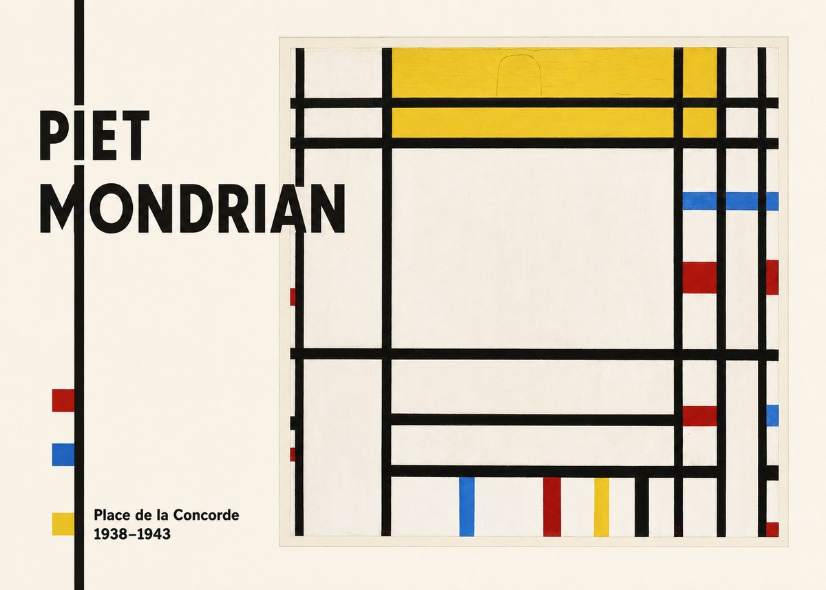 Piet Mondrian Place De La Concorde No3 - Juliste