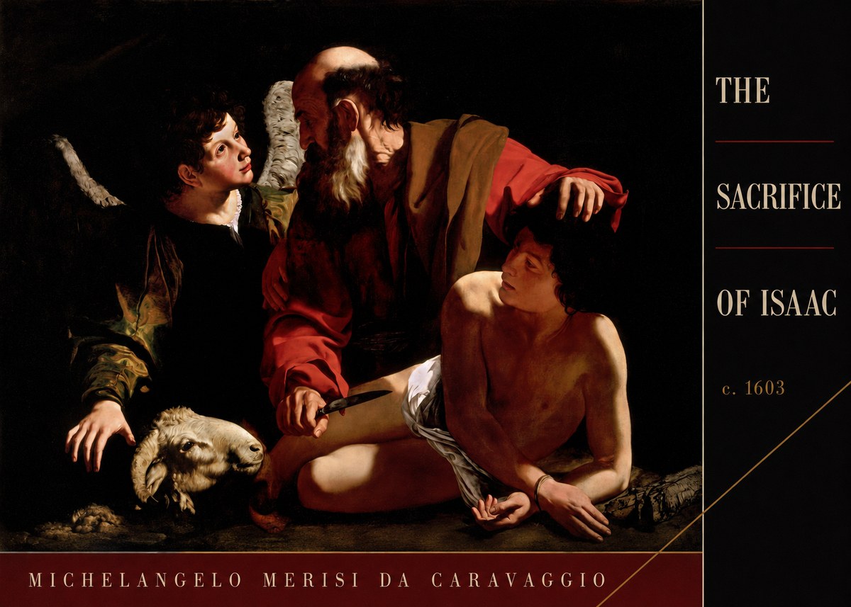Michelangelo Merisi da Caravaggio The Sacrifice of Isaac III No3 - Juliste