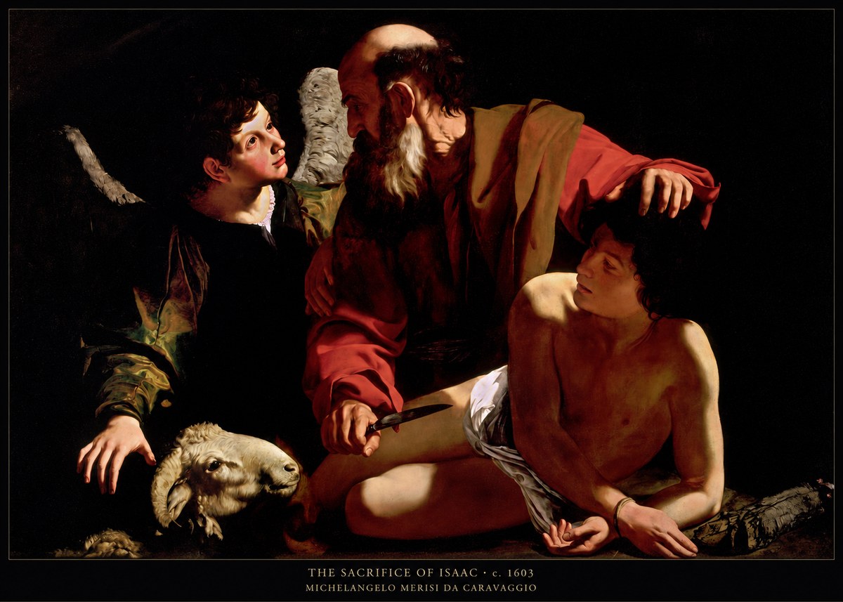 Michelangelo Merisi da Caravaggio The Sacrifice of Isaac III No6 - Juliste