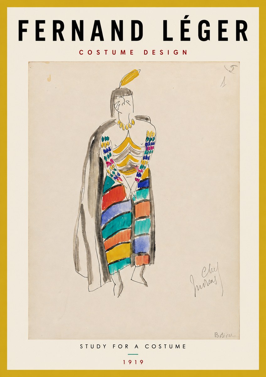 Fernand Léger Chef Moreau No2 - Juliste