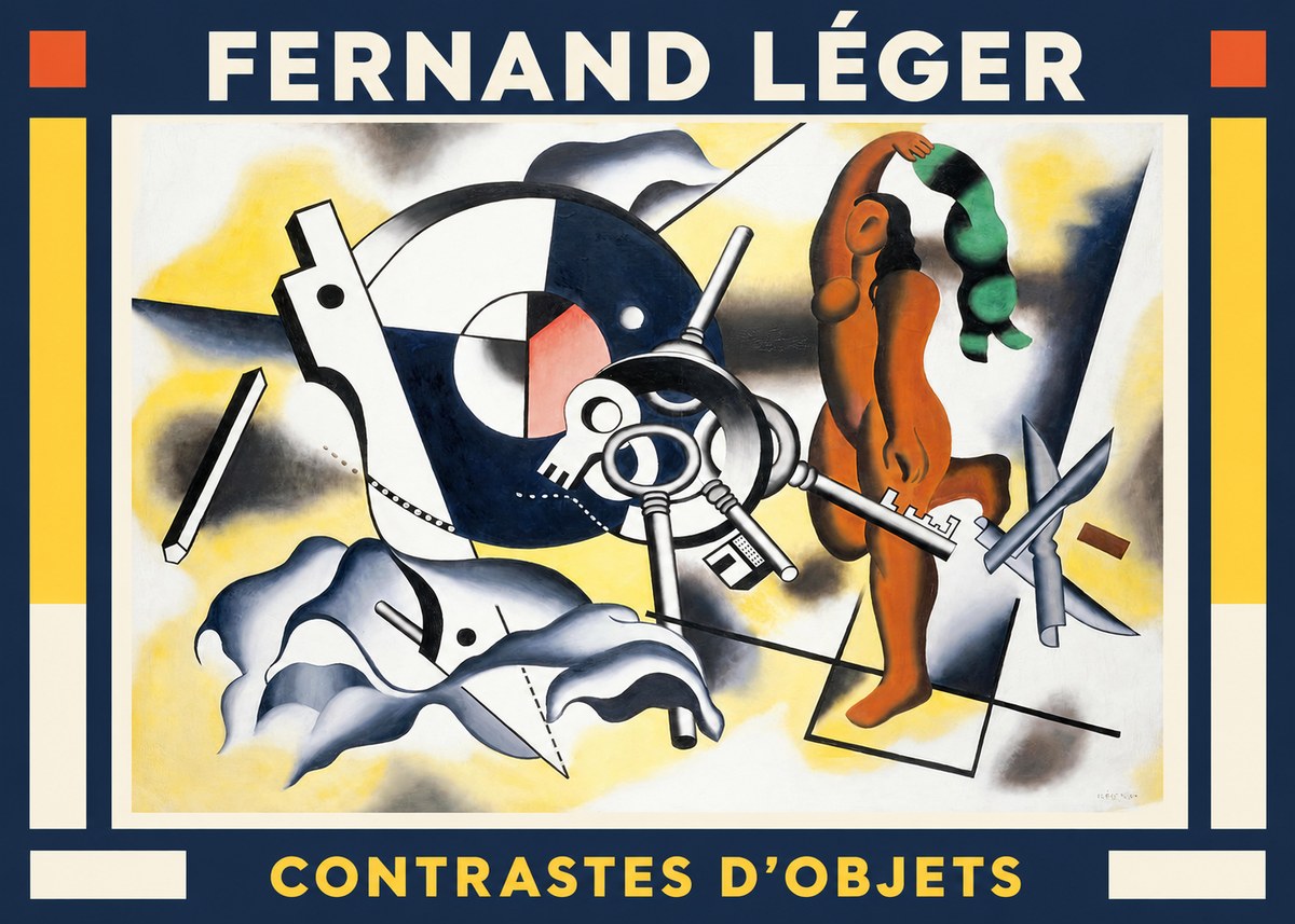 Fernand Léger Contrastes D'objets No1 - Juliste