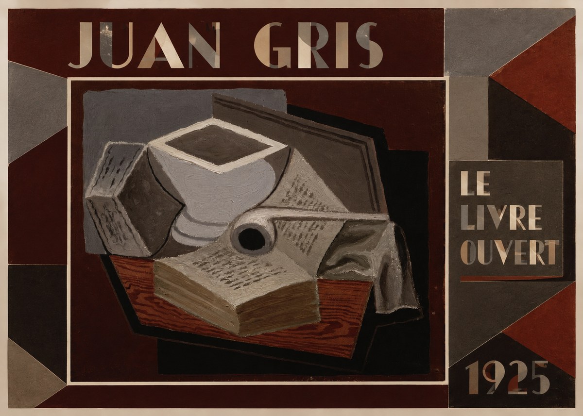Juan Gris Le Livre Ouvert No1 - Juliste