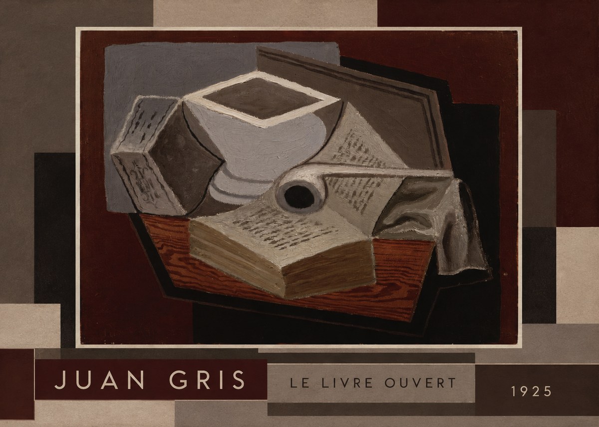 Juan Gris Le Livre Ouvert No2 - Juliste