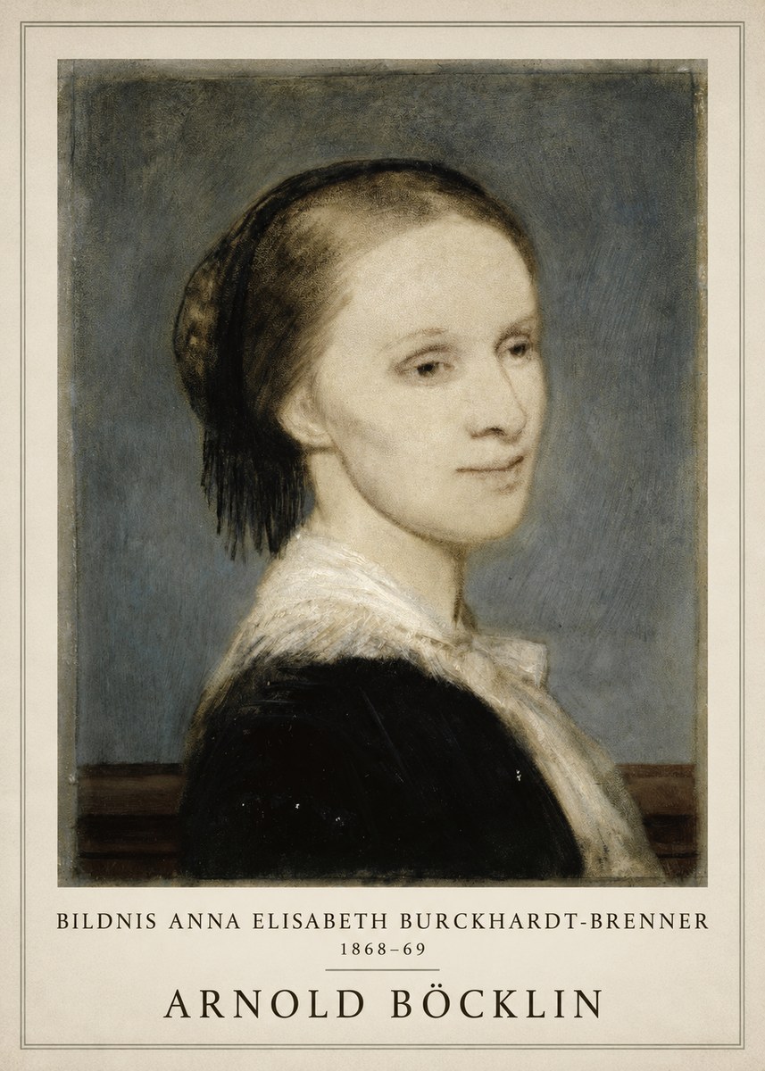 Arnold Böcklin Bildnis Anna Elisabeth Burckhardt-brenner No1 - Juliste