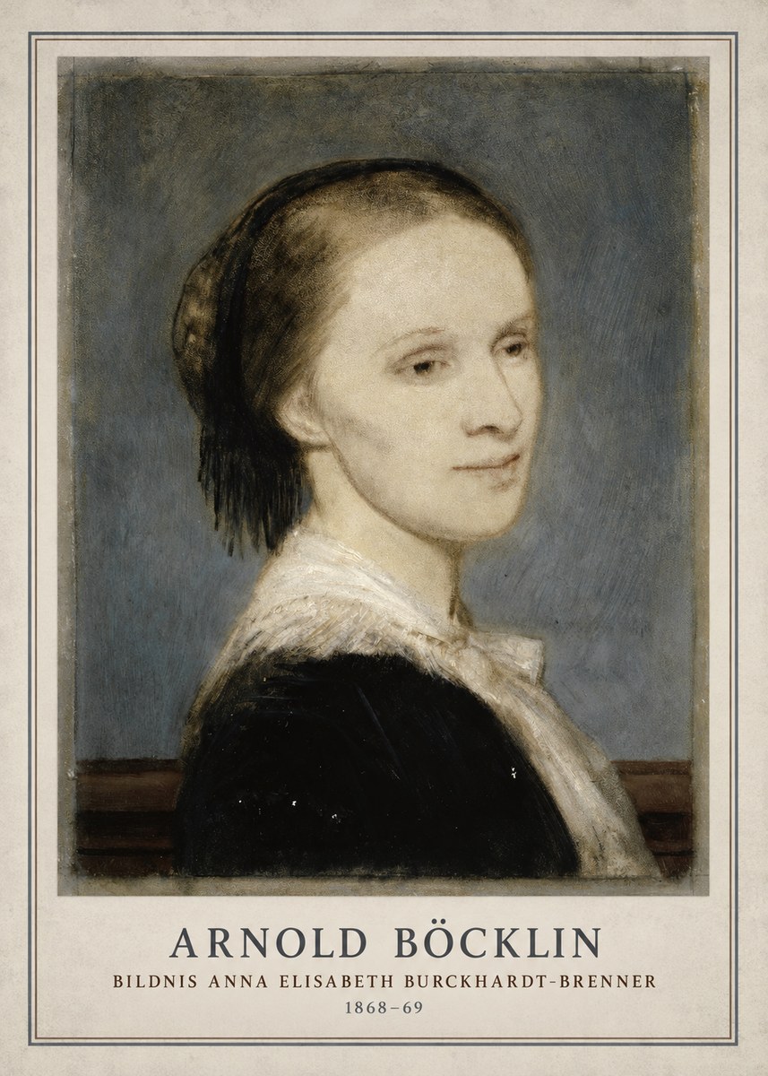 Arnold Böcklin Bildnis Anna Elisabeth Burckhardt-brenner No3 - Juliste