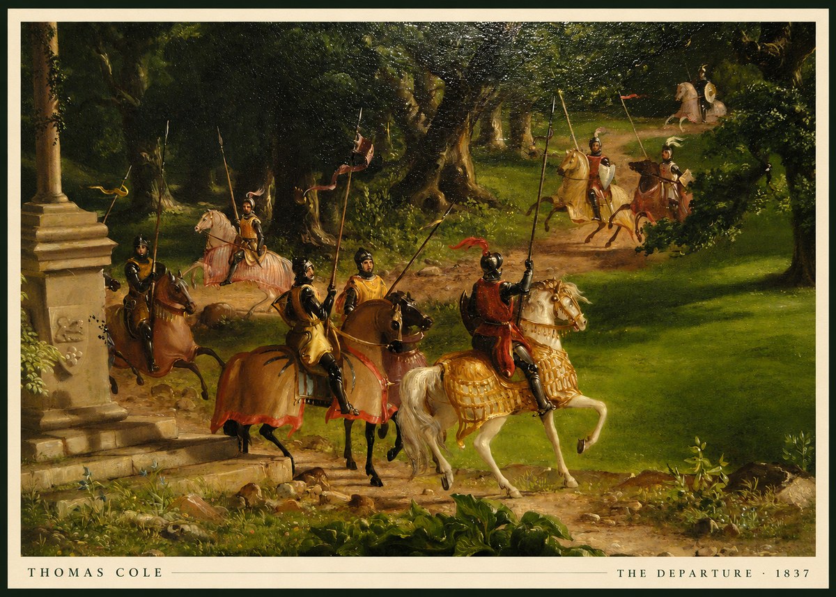 Thomas Cole The Departure III No5 - Juliste