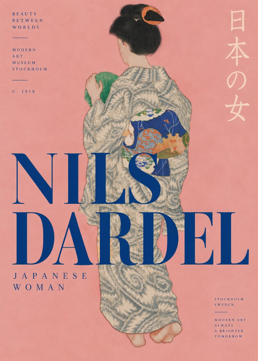 Nils Dardel Japanese Woman No3 - Juliste