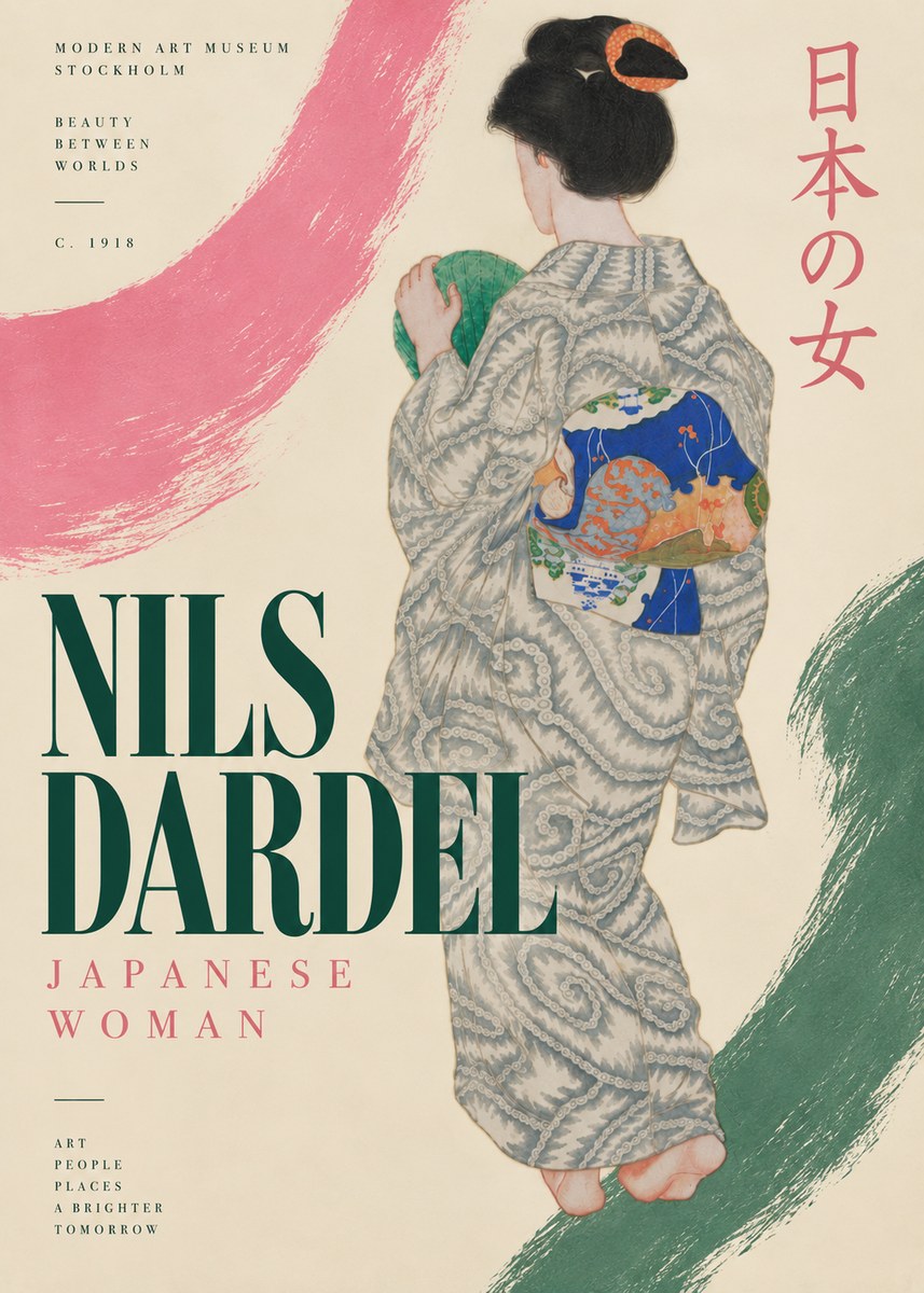 Nils Dardel Japanese Woman No6 - Juliste