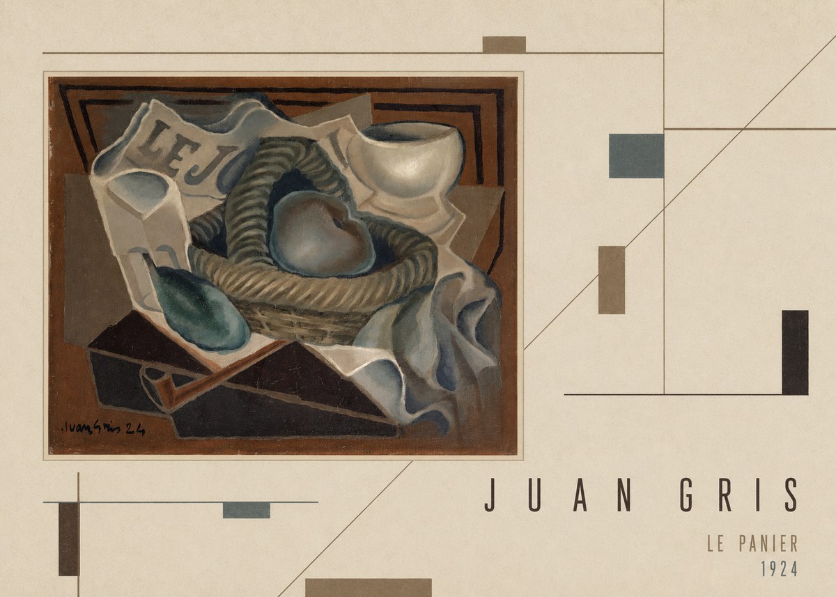 Juan Gris Le Panier No4 - Juliste