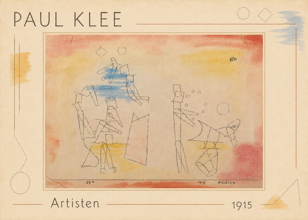 Paul Klee Artisten No1 - Juliste