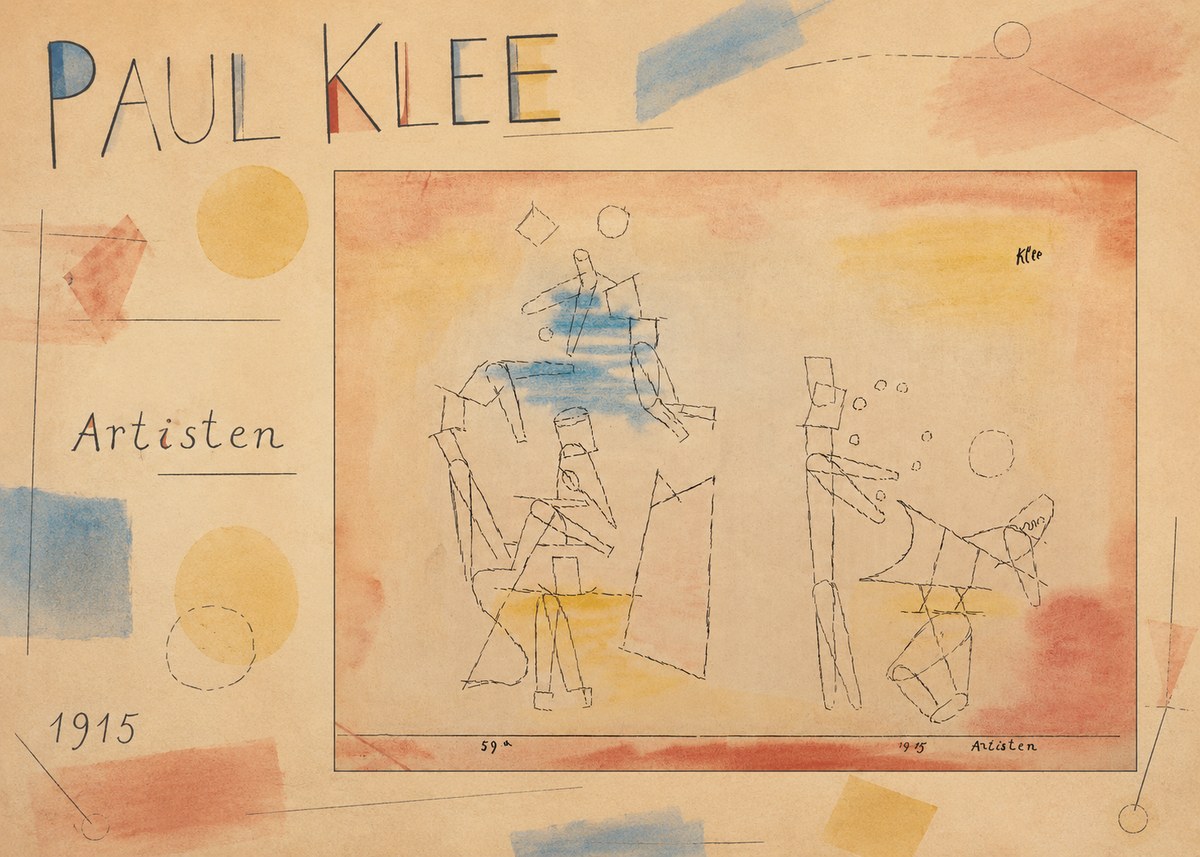 Paul Klee Artisten No3 - Juliste