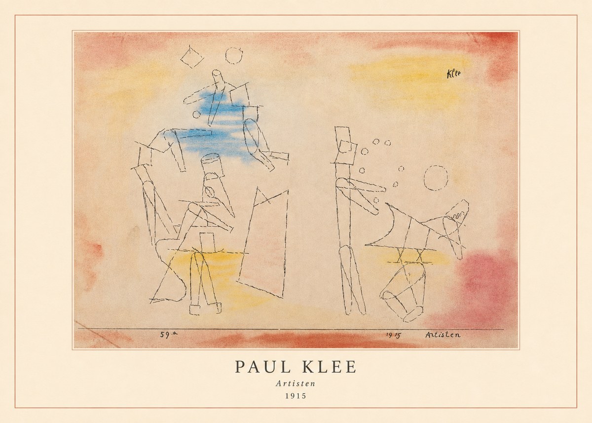 Paul Klee Artisten No4 - Juliste