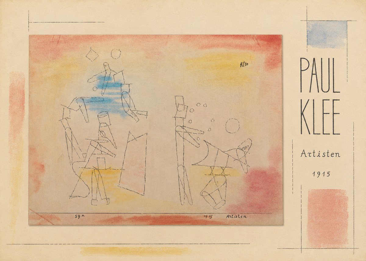 Paul Klee Artisten No5 - Juliste
