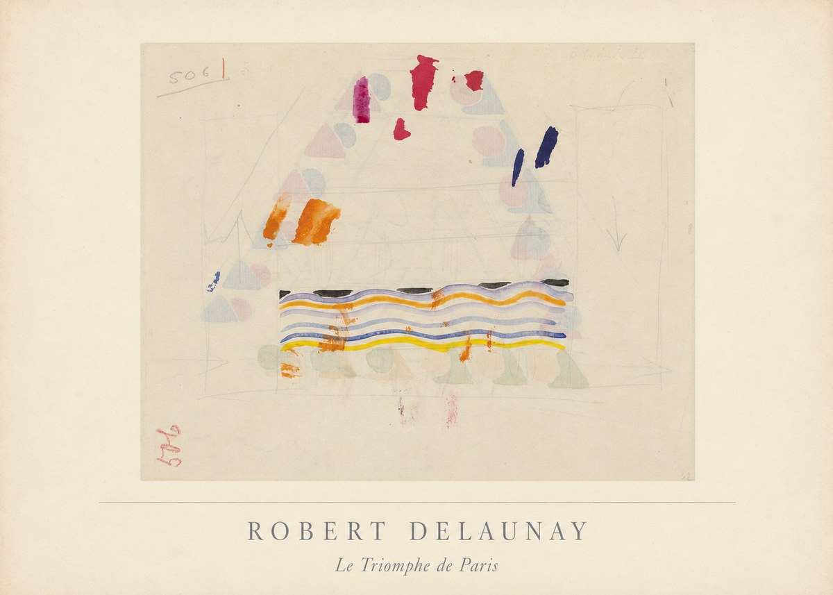 Robert Delaunay Le Triomphe De Paris V No3 - Juliste
