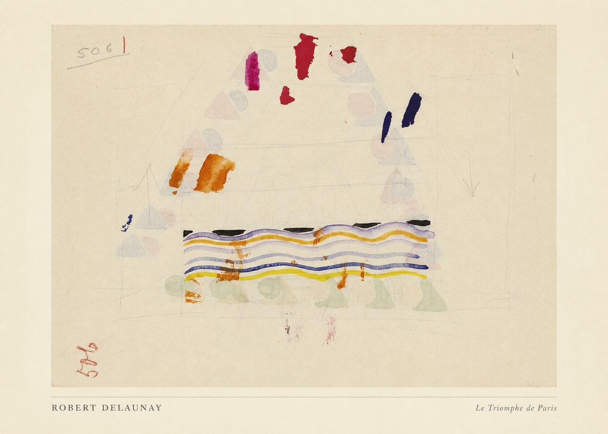 Robert Delaunay Le Triomphe De Paris V No4 - Juliste