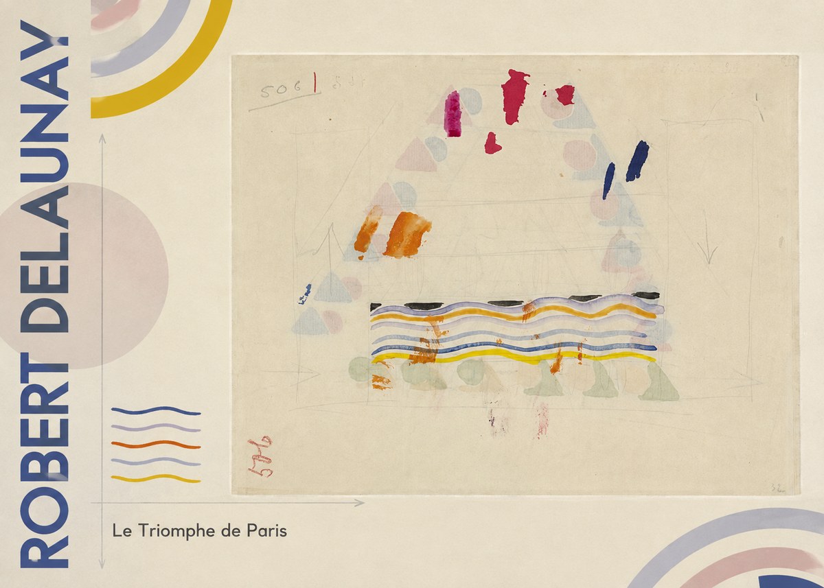 Robert Delaunay Le Triomphe De Paris V No5 - Juliste