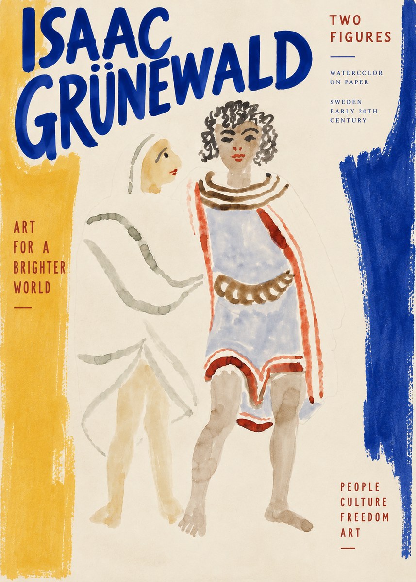 Isaac Grünewald Figures No5 - Juliste