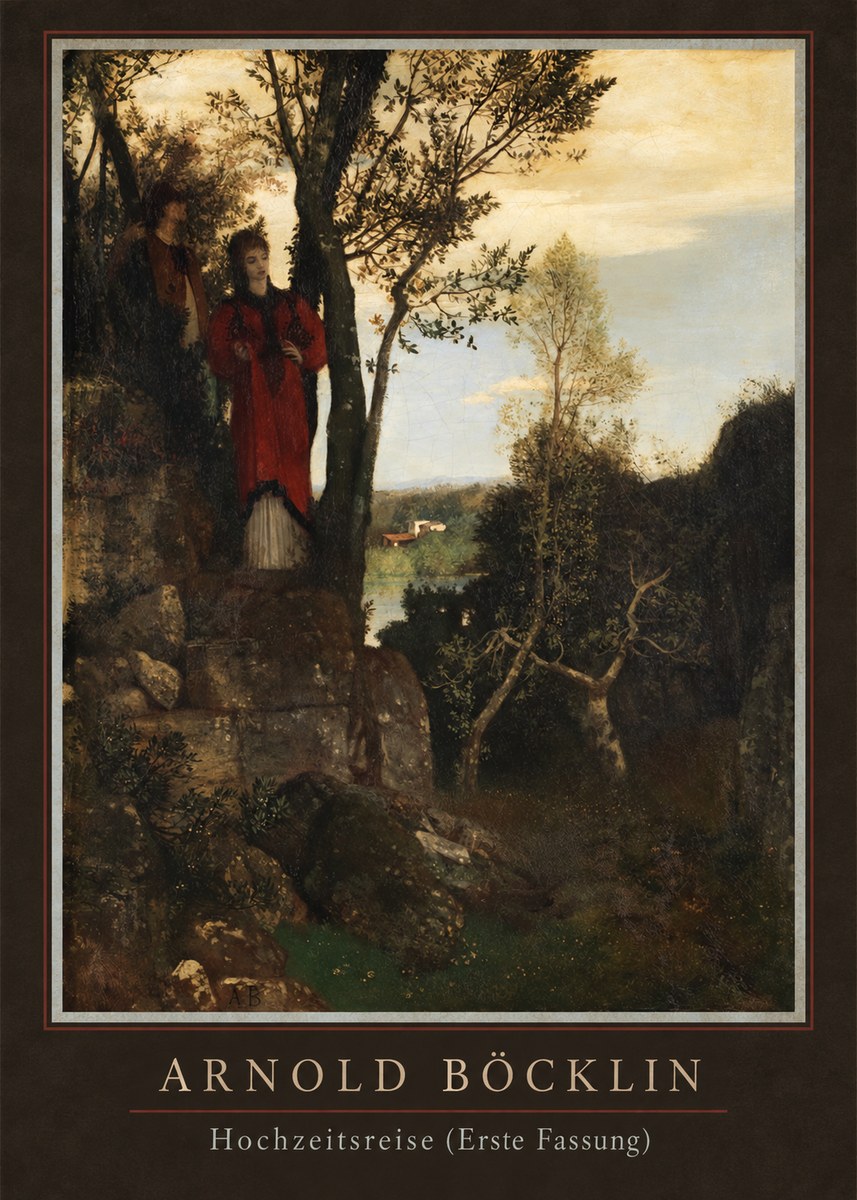 Arnold Böcklin Hochzeitsreise (Erste Fassung) No4 - Juliste